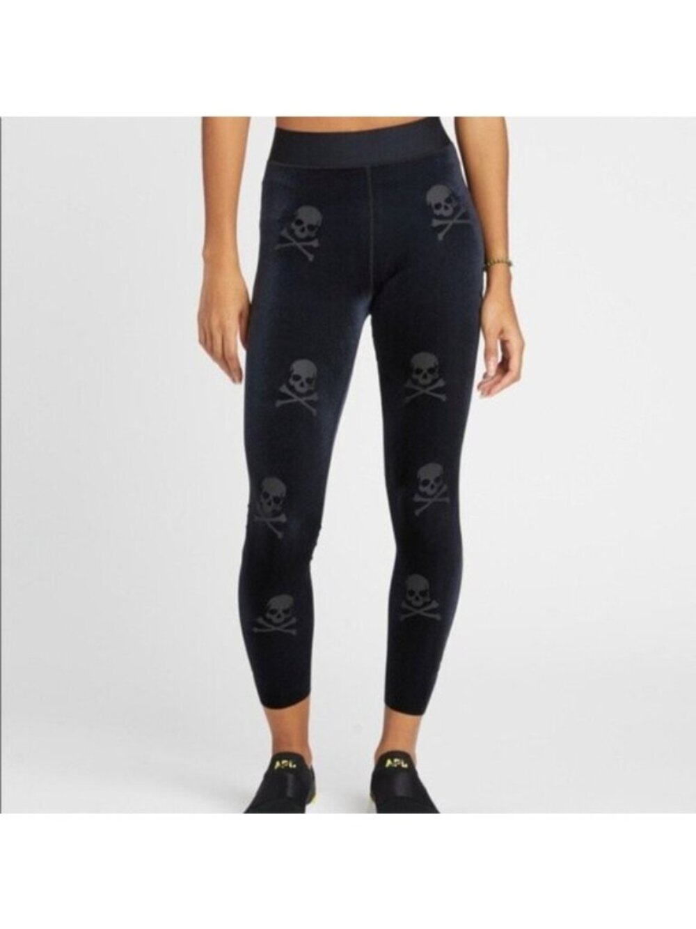 Ultracor X Soulcycle Skull Leggings Flocked Crossbones